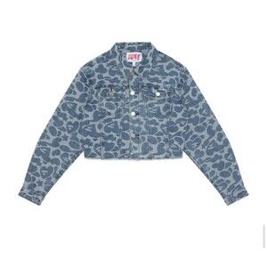 A Bathing Ape APEE Bape Camo Pattern Denim Jacket XS NWT